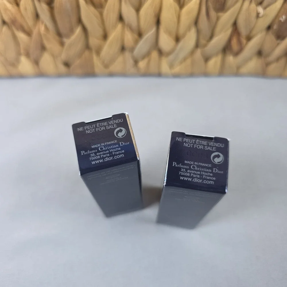 Dior Rouge Dior Couture Colour Lipstick 999 Satin 0.05oz New in Box Set Of 2